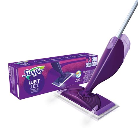 swiffer sprühwischer|Swiffer WetJet Spray Mop, Complete Kit, 1 Spray Mop, 5 Wipes,。